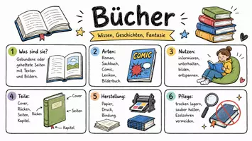 Vorschau - Arbeitsblätter - Lernposter + Arbeitsblätter zum Thema "Buch" + Lösung & MP3 + Mindmap + Infografiken - Seite 2