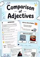 Vorschau - Stundenentwürfe - Comparison of Adjectives (Partnerinterview, Präsentation, Verlaufsplan) - Deckblatt
