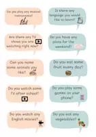 Vorschau - Arbeitsblätter - Some & Any – Warm-up Cards for Speaking Activities - Seite 2