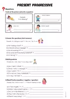 Vorschau - Arbeitsblätter - Present Progressive (positive, negative and questions) - Seite 3