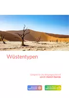 Vorschau - Arbeitsblätter - Wüstentypen - Material und Unterricht - Deckblatt