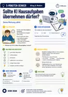 Vorschau - Arbeitsblätter - Sollte KI Hausaufgaben übernehmen dürfen? 5-Minuten-Denker für Medienkompetenz & Schule | Diskussionsimpuls ab Klasse 7 - Seite 1