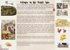 Vorschau - Arbeitsblätter - Bili Material: Villages in the Middle Ages - Seite 1