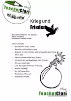 Vorschau - Arbeitsblätter - WasbedeutetKrieg&Frieden - Deckblatt