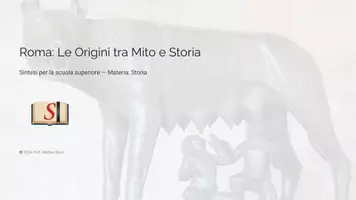 anteprima - Presentazioni / Lavagne - Roma Arcaica: Tra Mito e Storia - Pagina di copertina