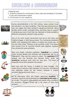 Vorschau - Arbeitsblätter - Commuinism and Socialism - Deckblatt