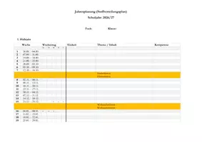 Vorschau - Unterrichtsreihen - Schuljahresbeginn - Jahresplanung: Stoffverteilungsplan 2026-2027 - Seite 3
