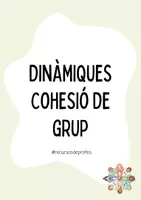 Vista previa - Hojas de trabajo - Dossier Dinàmiques cohesió de grup - Portada
