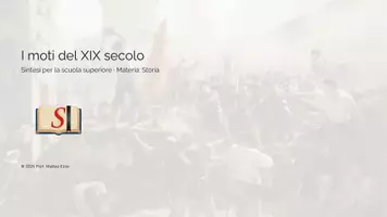 anteprima - Presentazioni / Lavagne - I Moti del XIX Secolo (1820-21 e 1848) - Pagina di copertina