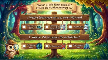 Vorschau - Unterrichtsreihen - Märchen & Fabeln komplett – 13 Materialien: Arbeitshefte, Quiz & Stationen - Seite 2
