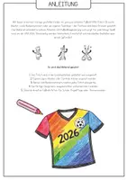 Vorschau - Arbeitsblätter - Fußball-WM 2026 ⚽🎨 Eigenes WM-Trikot gestalten - Seite 1
