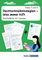 Vorschau - Arbeitsblätter - Rechtschreibstrategien – Was immer hilft – Klasse 5 und 6 - Deckblatt