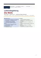 Vorschau - Unterrichtsreihen - Lektürenbegleitung Die Welle Morton Rhue | Klasse 8 und 9 | Figurenanalyse | Machtmechanismen | 6 Kapitelblöcke | Tagebuch | Transfer Gegenwart | Klausur mit Erwartungshorizont | sofort einsetzbar - Seite 1