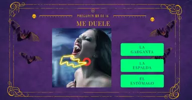 Vista previa - Juegos / Gamificación - Spanish Body Parts Interactive Quiz (A1 ELE) - página 3