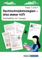 Vorschau - Arbeitsblätter - Rechtschreibstrategien – Was immer hilft – Klasse 7 und 8 - Deckblatt