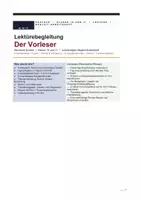 Vorschau - Unterrichtsreihen - Der Vorleser (Bernhard Schlink) – Komplettpaket für die Oberstufe: alle Materialien mit Lösungen (Gymnasiale Oberstufe) - Seite 1
