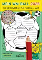 Vorschau - Arbeitsblätter - Fußball-WM 2026 ⚽ WM-Ball mit Schreibimpulsen - Deckblatt