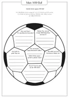 Vorschau - Arbeitsblätter - Fußball-WM 2026 ⚽ WM-Ball mit Schreibimpulsen - Seite 1