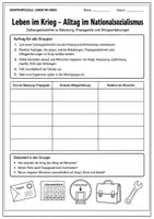 Vorschau - Arbeitsblätter - Nationalsozialismus & 2. Weltkrieg | Zeitzeugenberichte - Seite 1