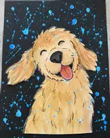 Vorschau - Mal- und Bastelvorlagen - Der Schüttelhund - Action Painting - Bewegung im Bild darstellen - Deckblatt