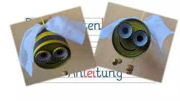 Vorschau - Präsentationen/Tafelbilder - Anleitung Insektenhotel für Wildbienen basteln - Deckblatt