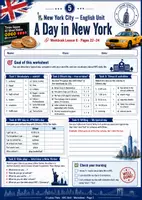 Vorschau - Arbeitsblätter - English Unit: New York City – Workbook, Präsentation & Test - Seite 1