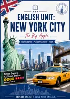 Vorschau - Arbeitsblätter - English Unit: New York City – Workbook, Präsentation & Test - Deckblatt