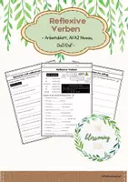 Vorschau - Arbeitsblätter - Reflexive Verben/ DaZ & DaF/A1-A2 - Deckblatt