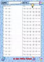 Vorschau - Arbeitsblätter - Klapptest Bruchrechnung - Mathe Klasse 5/6 - Seite 2