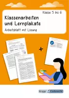 Vorschau - Arbeitsblätter - Klassenarbeiten und Lernplakate – Arbeitsblatt mit Lösung - Deckblatt