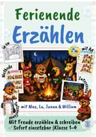 Vorschau - Stundenentwürfe - Sommer-Materialpaket Ferien Grundschule Klasse 1–4 | Kunst und Deutsch - Seite 1