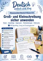 Vorschau - Stundenentwürfe - Deutsch Klasse 5/6: Klassenarbeit - Groß- und Kleinschreibung - Deckblatt