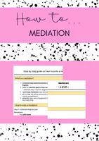 Vorschau - Merkblätter - Merkblatt How to... Mediation - Deckblatt