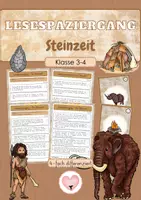 Vorschau - Arbeitsblätter - Steinzeit - Deckblatt