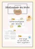 Vorschau - Poster - Schätzen | Schätzaufgabe der Woche | Längen - Deckblatt