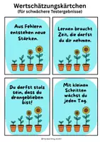 Vorschau - Bildkarten - Growth Mindset Wertschätzungs- und Lobkärtchen - Seite 2