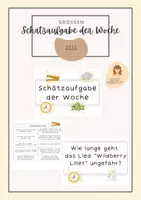 Vorschau - Poster - Schätzen | Schätzaufgabe der Woche | Zeit - Deckblatt