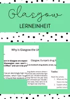 Vorschau - Unterrichtsreihen - Lerneinheit: Arbeitsblätter Glasgow - Deckblatt