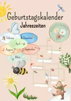 Vorschau - Bildkarten - Geburtstagskalender Jahreszeiten - Deckblatt