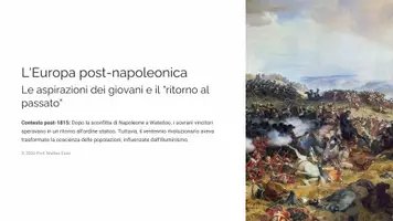 anteprima - Presentazioni / Lavagne - L’EUROPA DELLA RESTAURAZIONE: Lezione Completa - Pagina 2