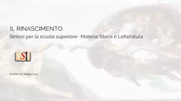 anteprima - Presentazioni / Lavagne - UMANESIMO E RINASCIMENTO: Kit Lezione Completo - Pagina di copertina