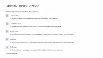 anteprima - Presentazioni / Lavagne - La Prima Rivoluzione Industriale: Unità Didattica Completa - Pagina 1