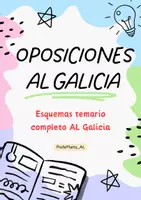 Vista previa - Refuerzo / NEE / Materiales de apoyo - Esquemas temario AL completo Galicia - Portada