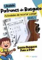 Vista previa - Hojas de trabajo - Actividad de Rasgueo en Ukelele Nivel 1 | Recorta y Compone - Portada