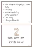 Vorschau - Arbeitsblätter - Schreibstraße Ausflug - wir schreiben über unseren Ausflug - Seite 1