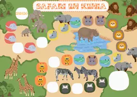 Vista previa - Juegos / Gamificación - Safari en Kenia Juego de conteo - Portada