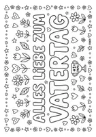 Vorschau - Arbeitsblätter - VATERTAG - Ausmalbilder, Geschenkkarten - Seite 1