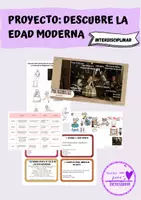 Vista previa - Unidades / Secuencias / Situaciones de Aprendizaje - Proyecto Interdisciplinar: Descubre la Edad Moderna | Juegos, Arte. Primaria - Portada