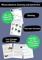 Vorschau - Arbeitsblätter - Musikindustrie: Einstieg und Geschichte - Deckblatt
