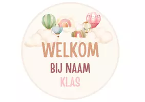 Voorbeeld - PAKKET vriendenboekje en thema luchtballonnen - Voorblad